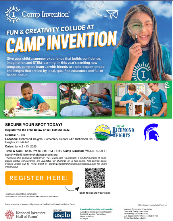 Summer camps flyer