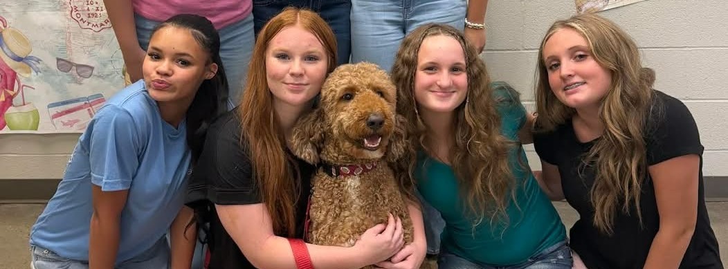 Pickles is glad to be back in school!