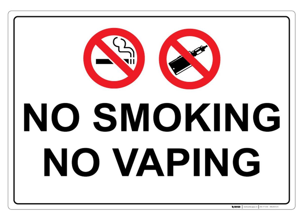 No Smoking or Vaping