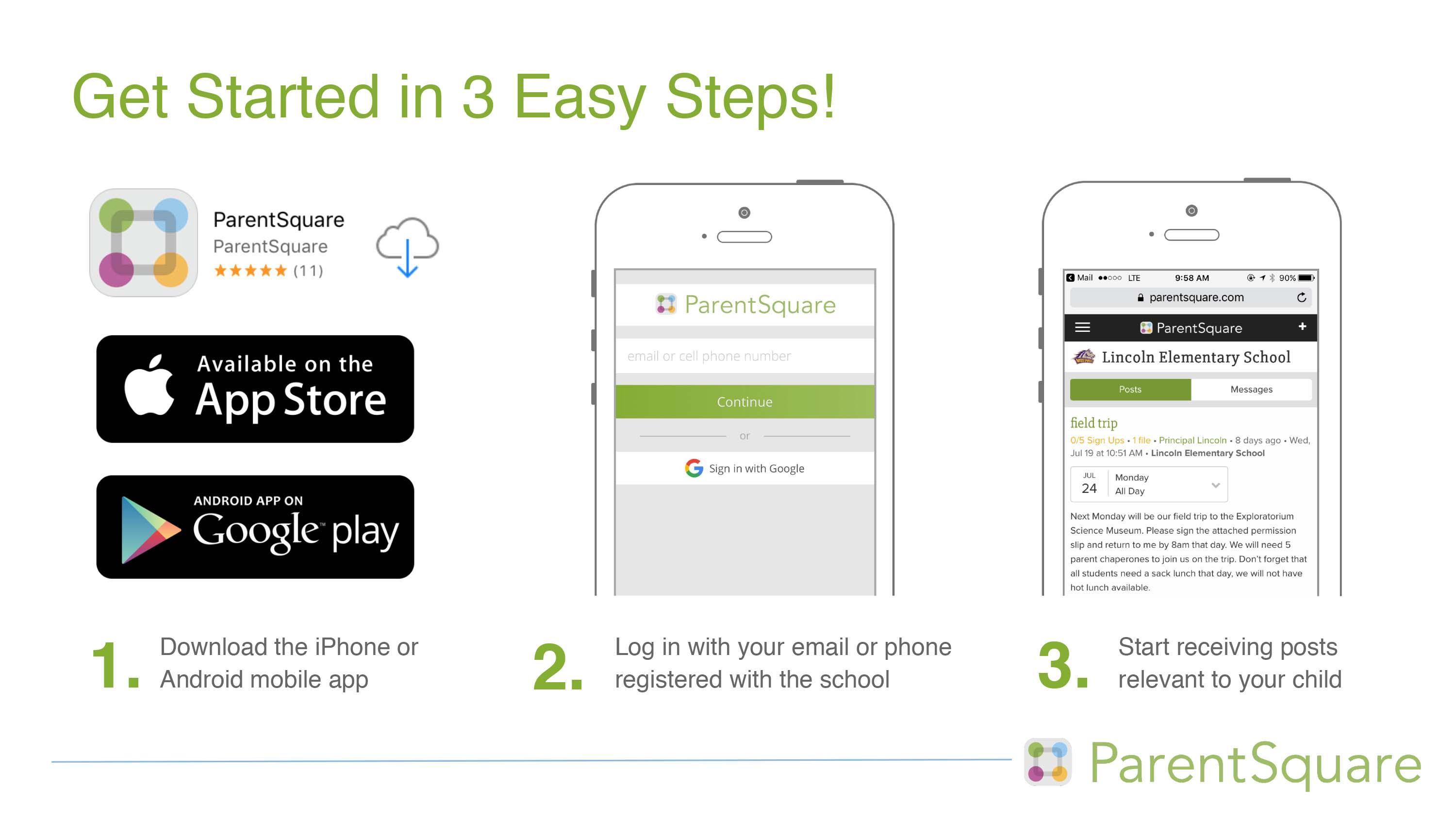 how to download ParentSqaure