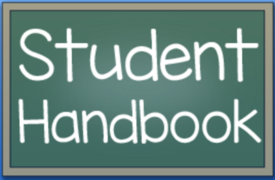 Student Handbook chalkboard