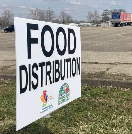picture of a food pantry sign