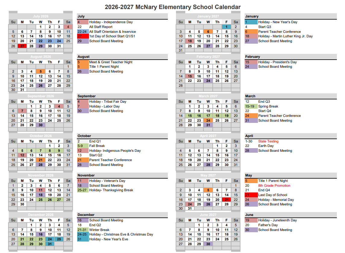 calendar