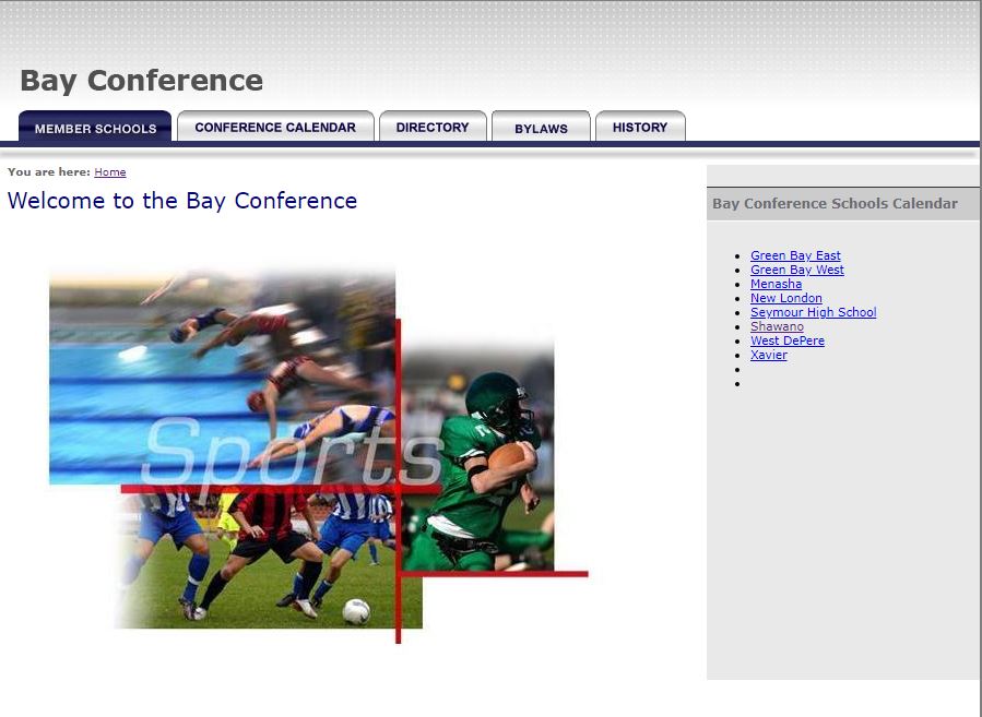 Bay Conference Webpage