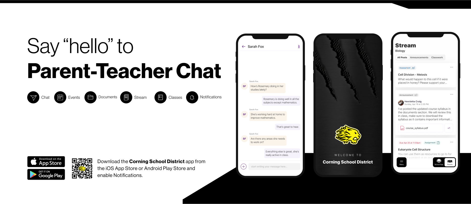 say "hello" to parent-teacher chat