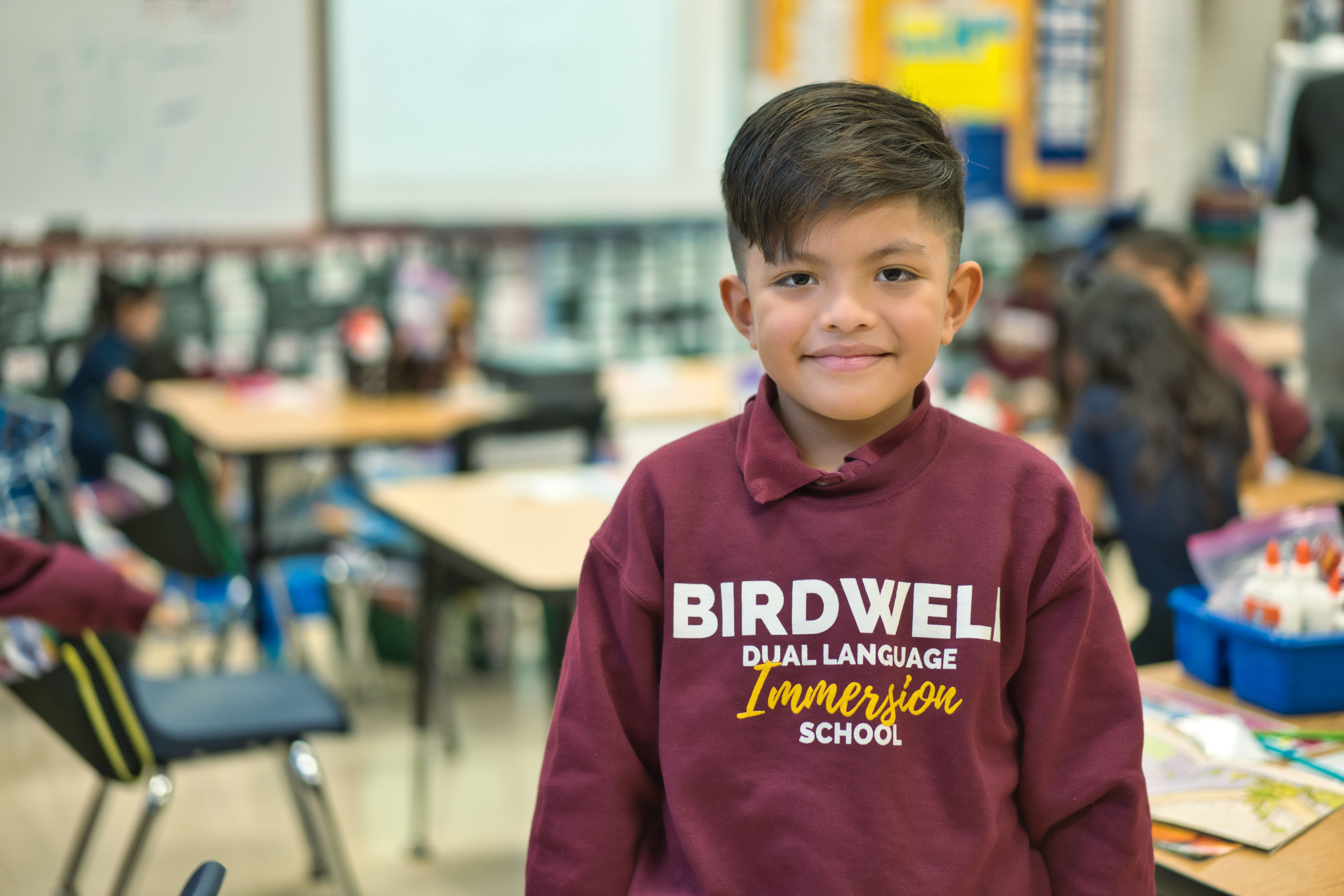 student smiling