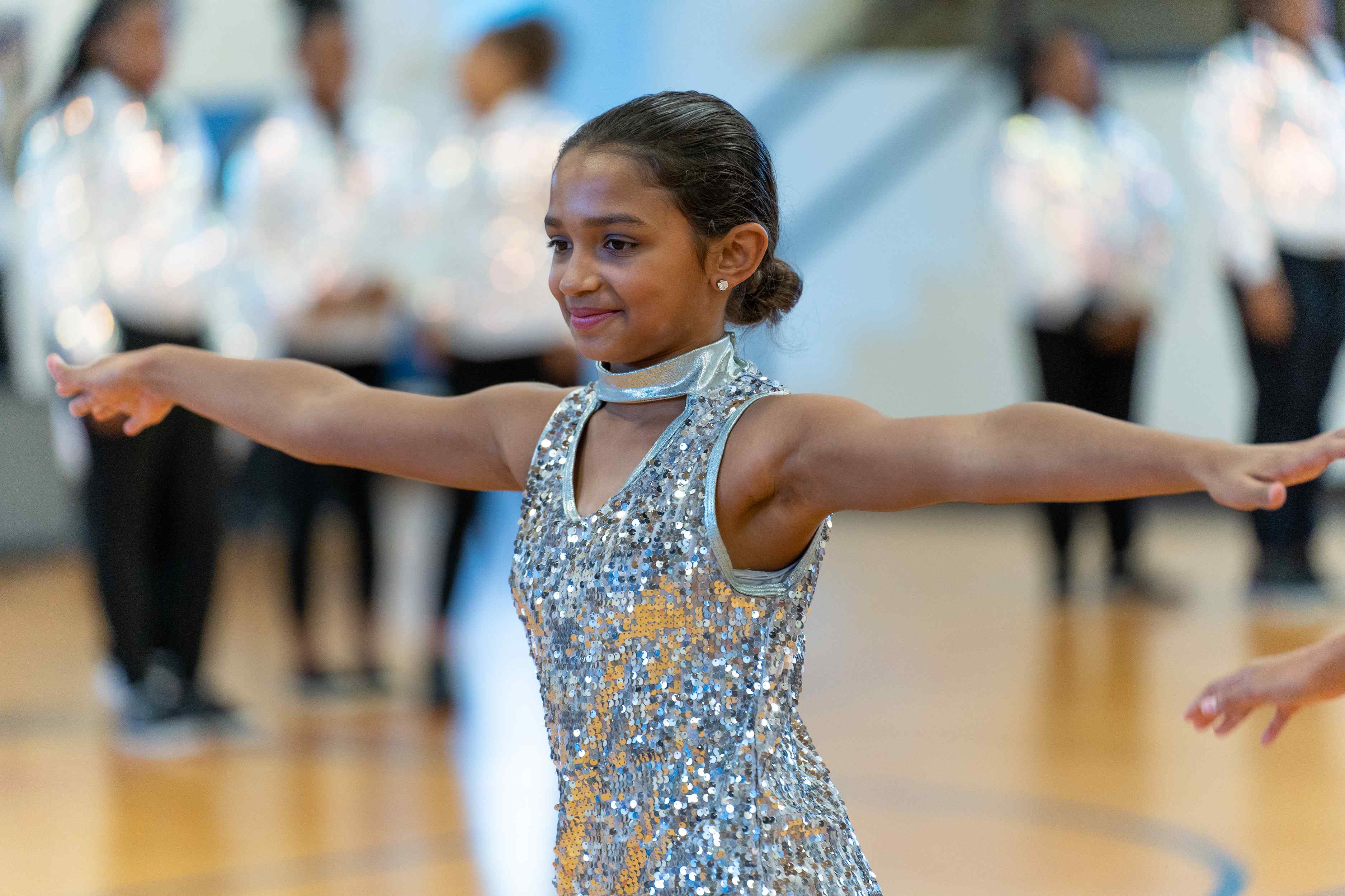 student dancing