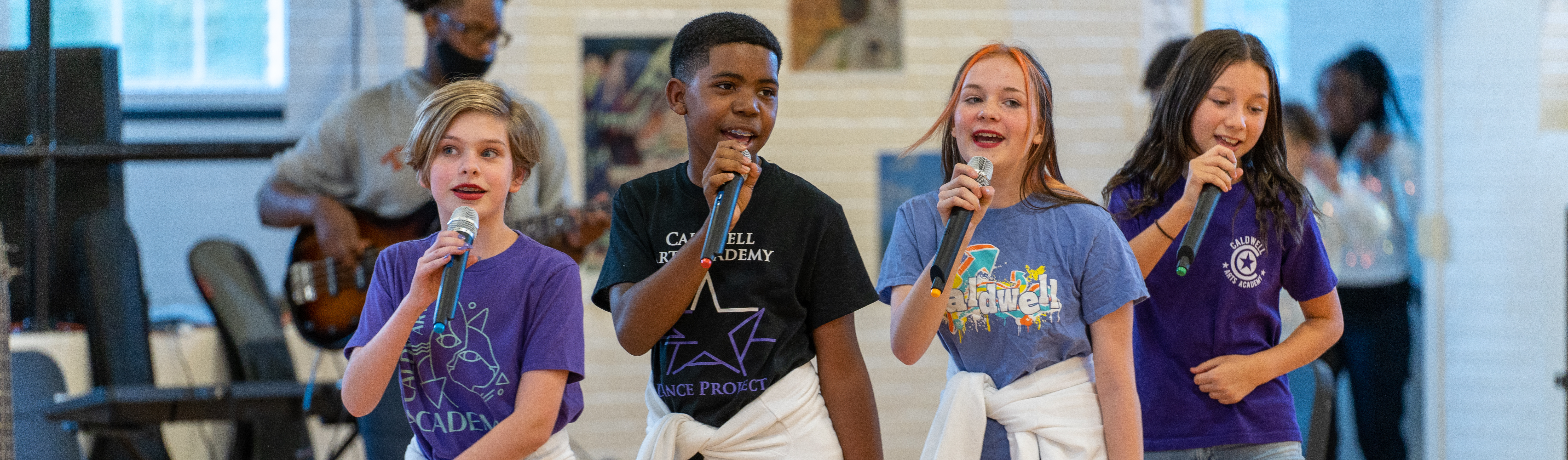 students performing