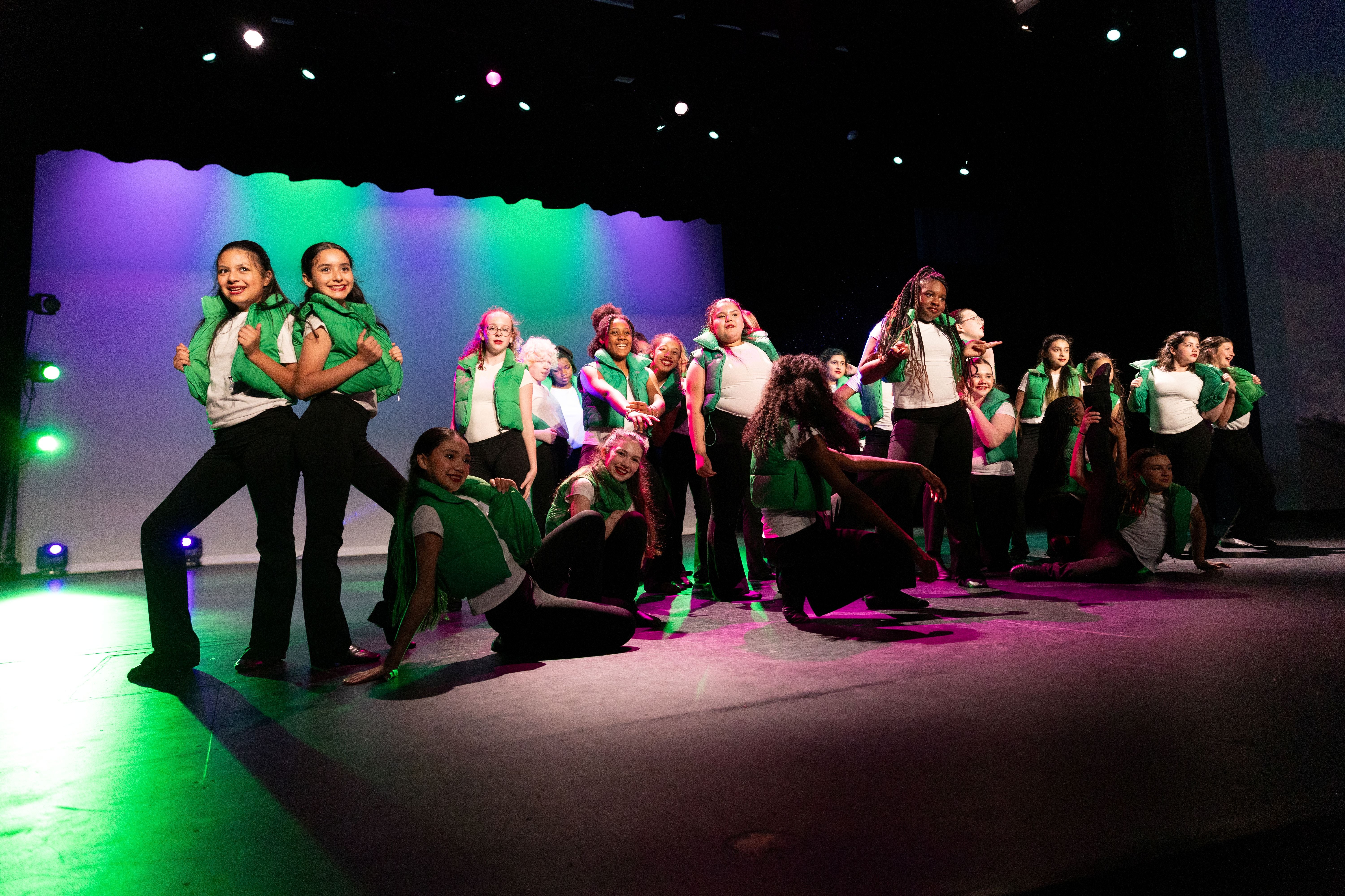 students dance performance