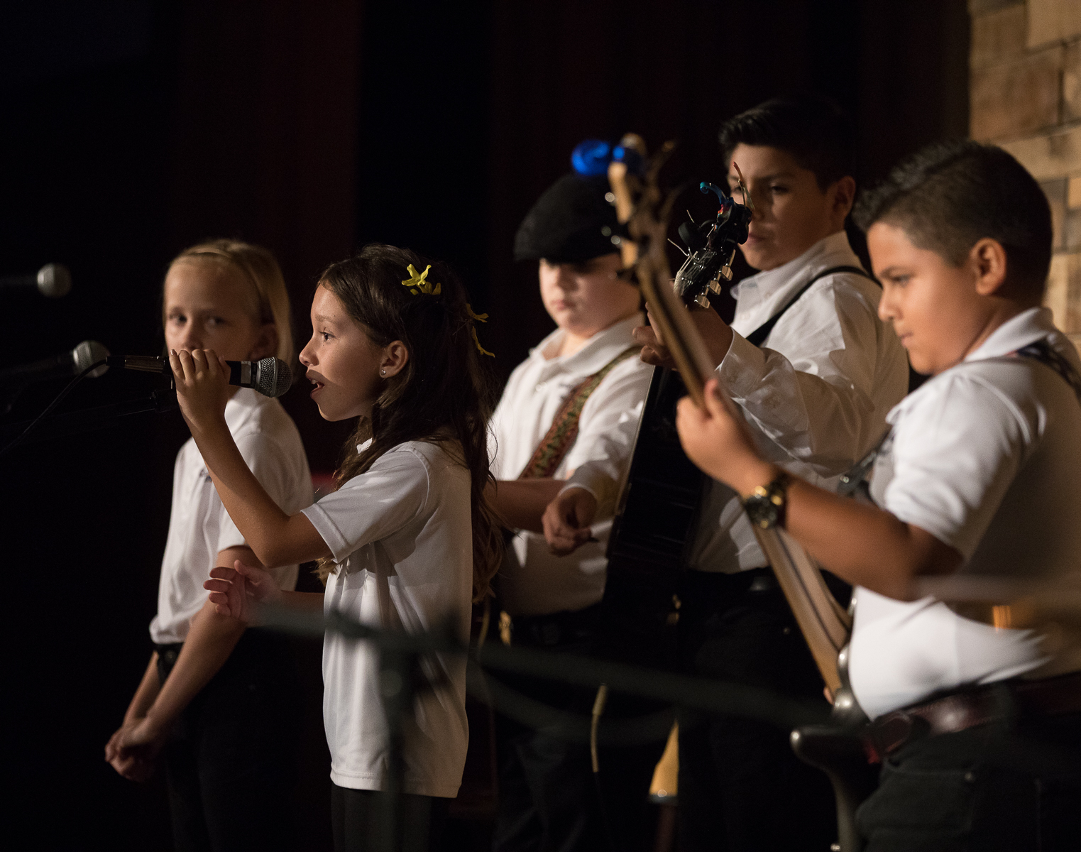 students performing