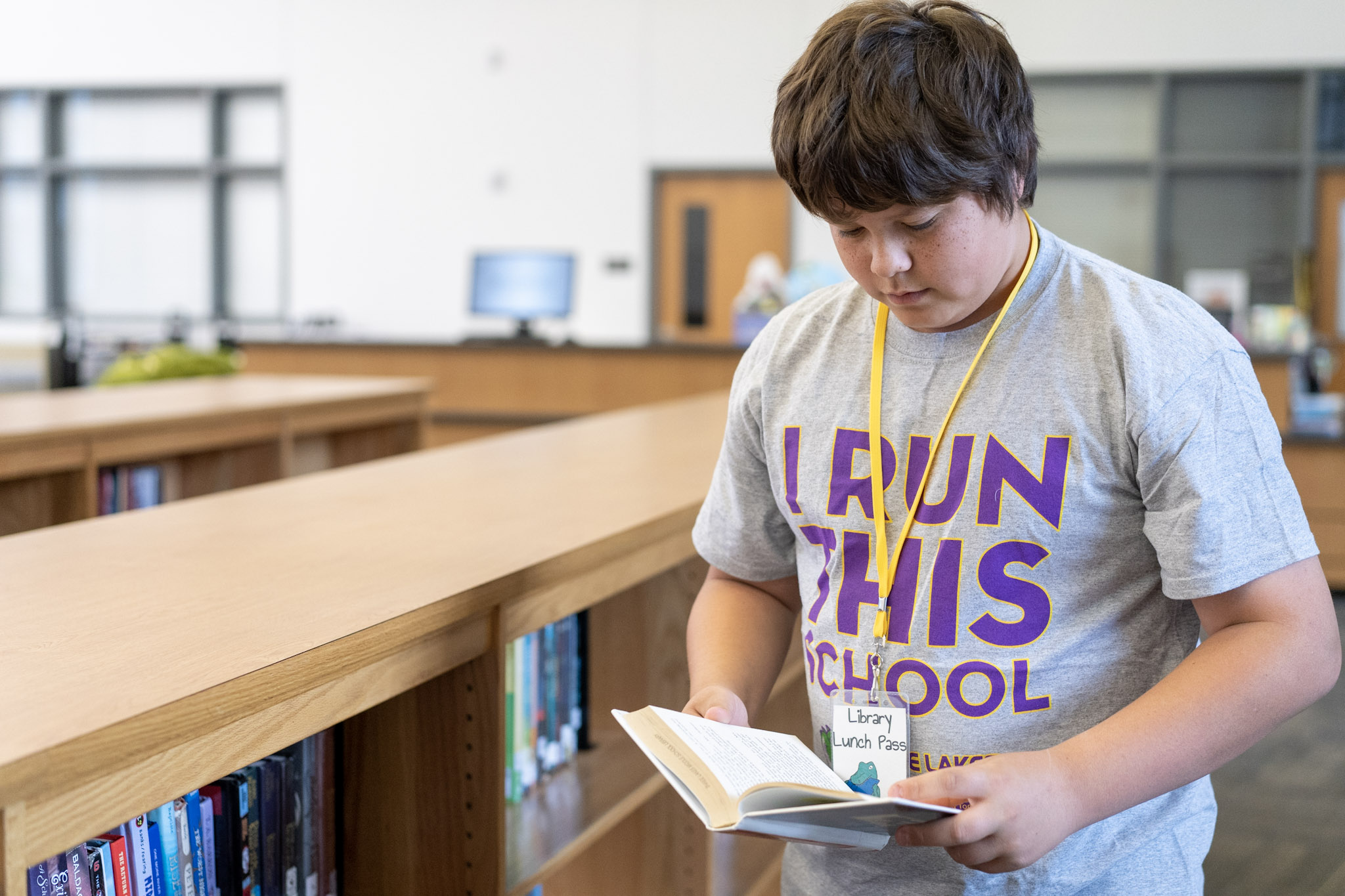 boy reading book