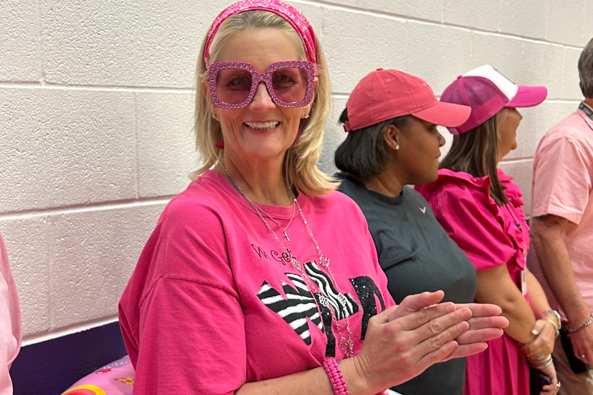 teacher in sunglasses