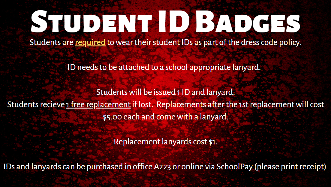 Student ID badge policy