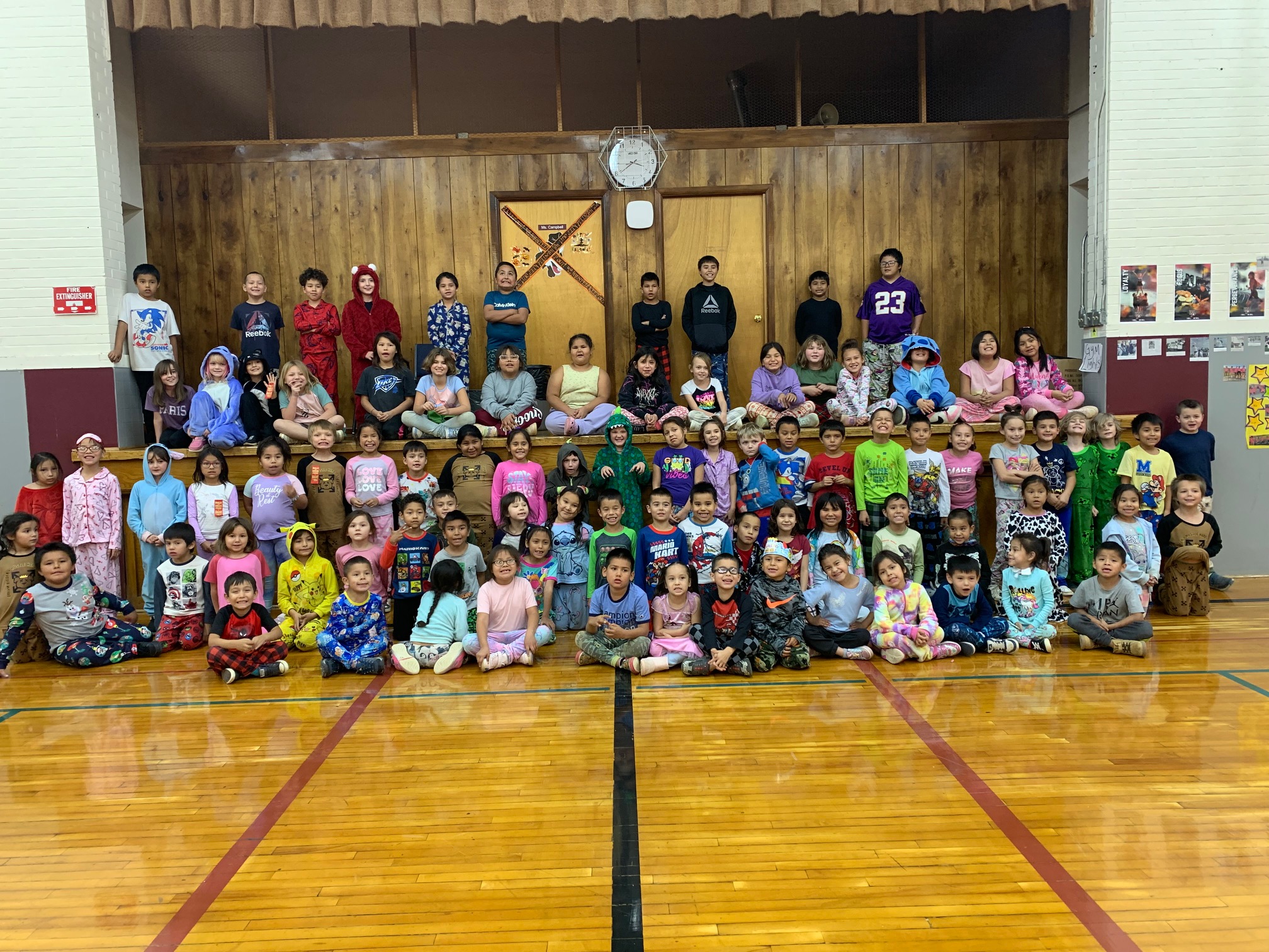 Southside students gather to show off their pajamas for PJ day