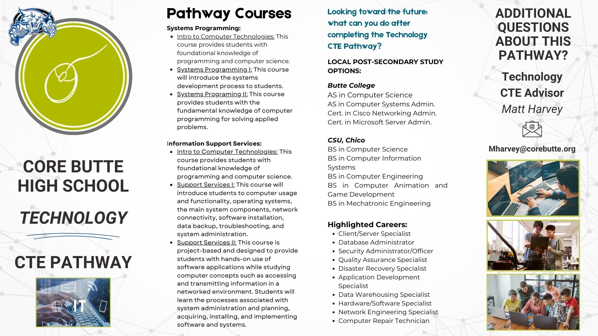 Technology CTE Pathway Informational Slide