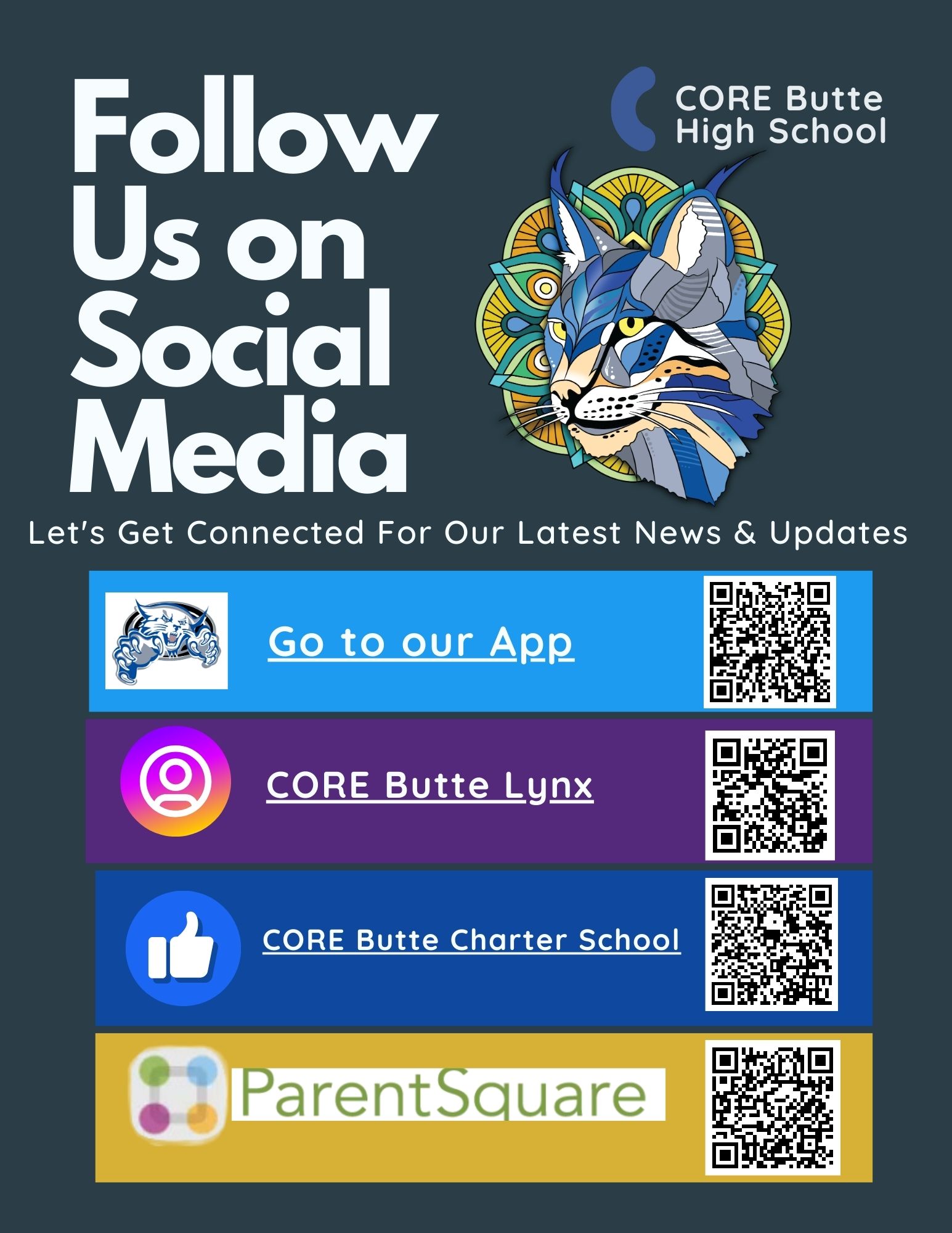 Follow us on Social Media