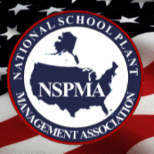 The American with the national school plant management association logo
