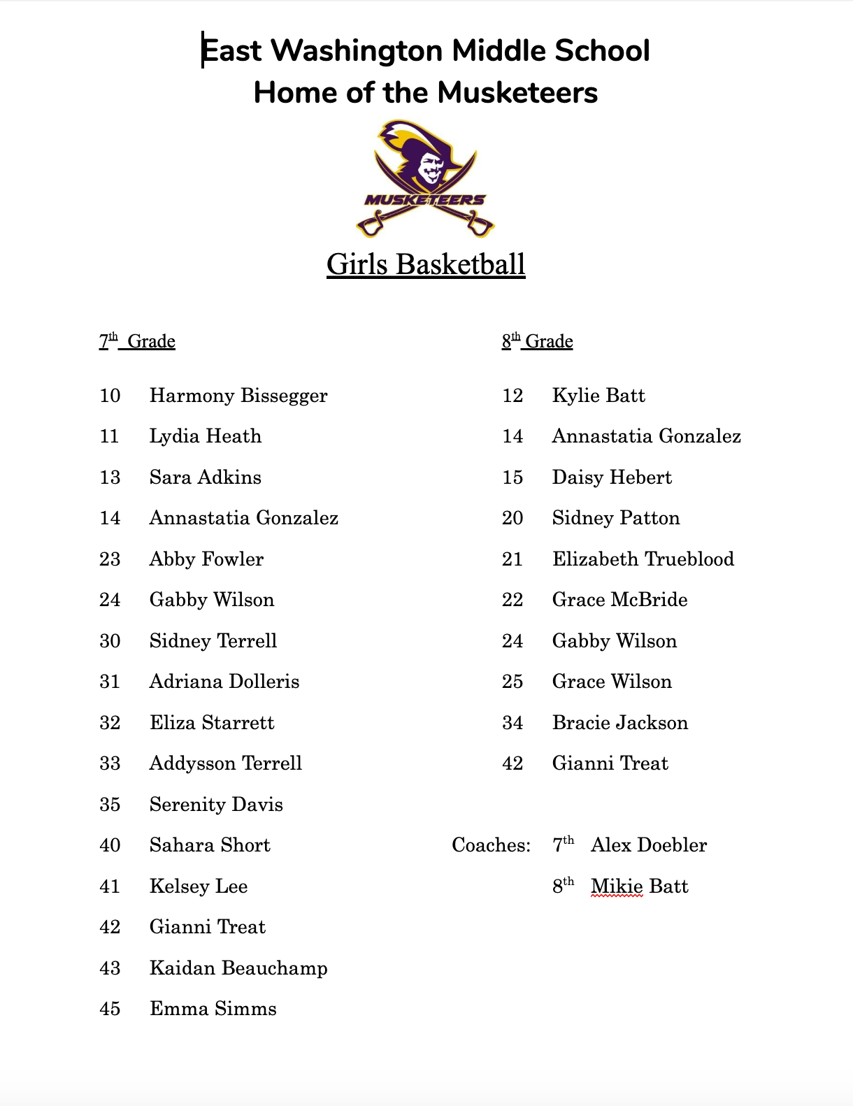 Roster