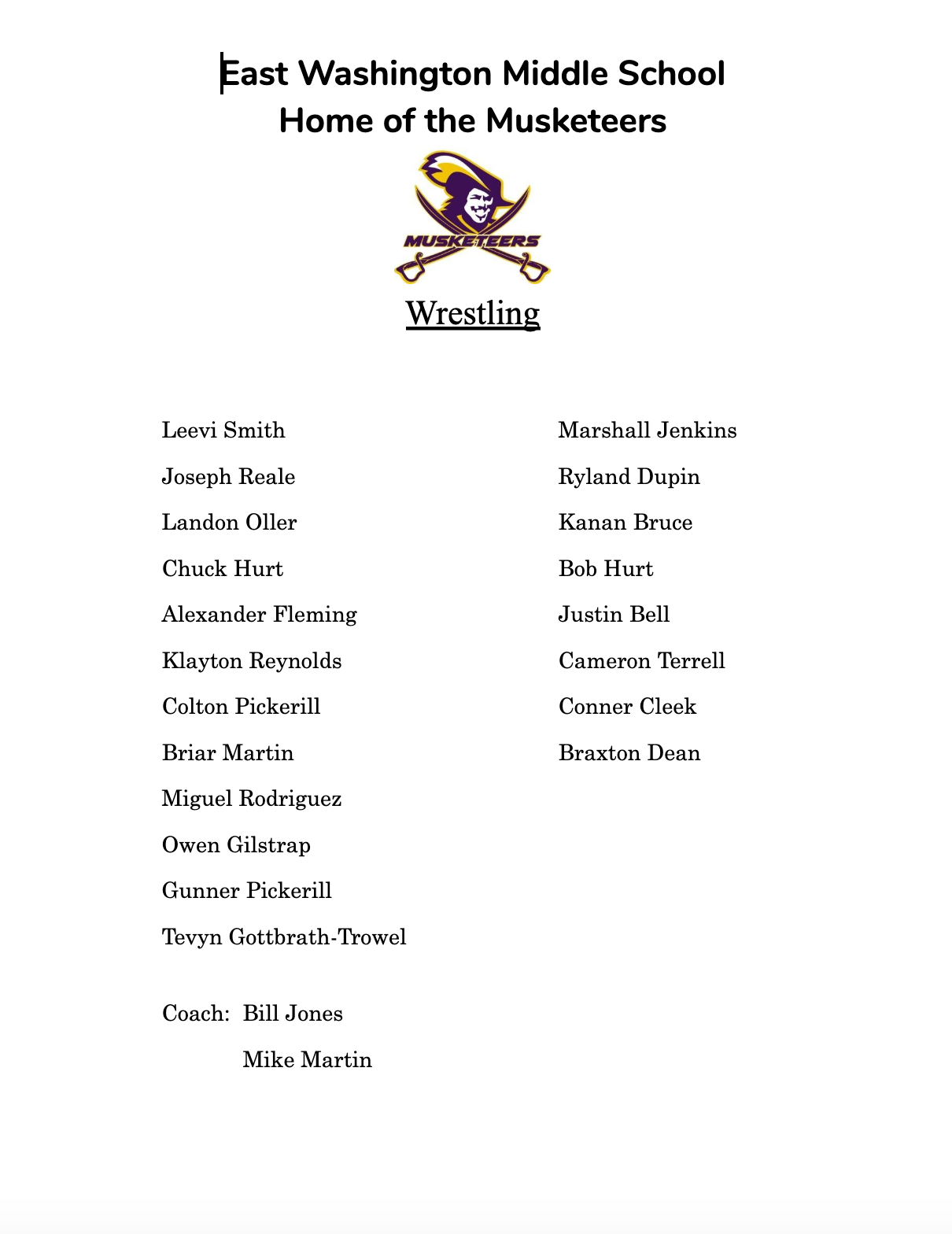 Roster