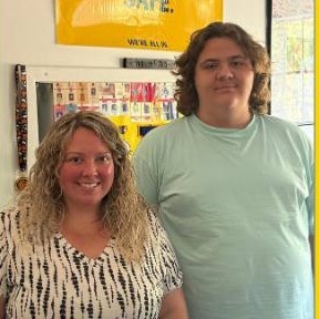 "Student of the Week" with a photo of Nick and Mrs. Smith.