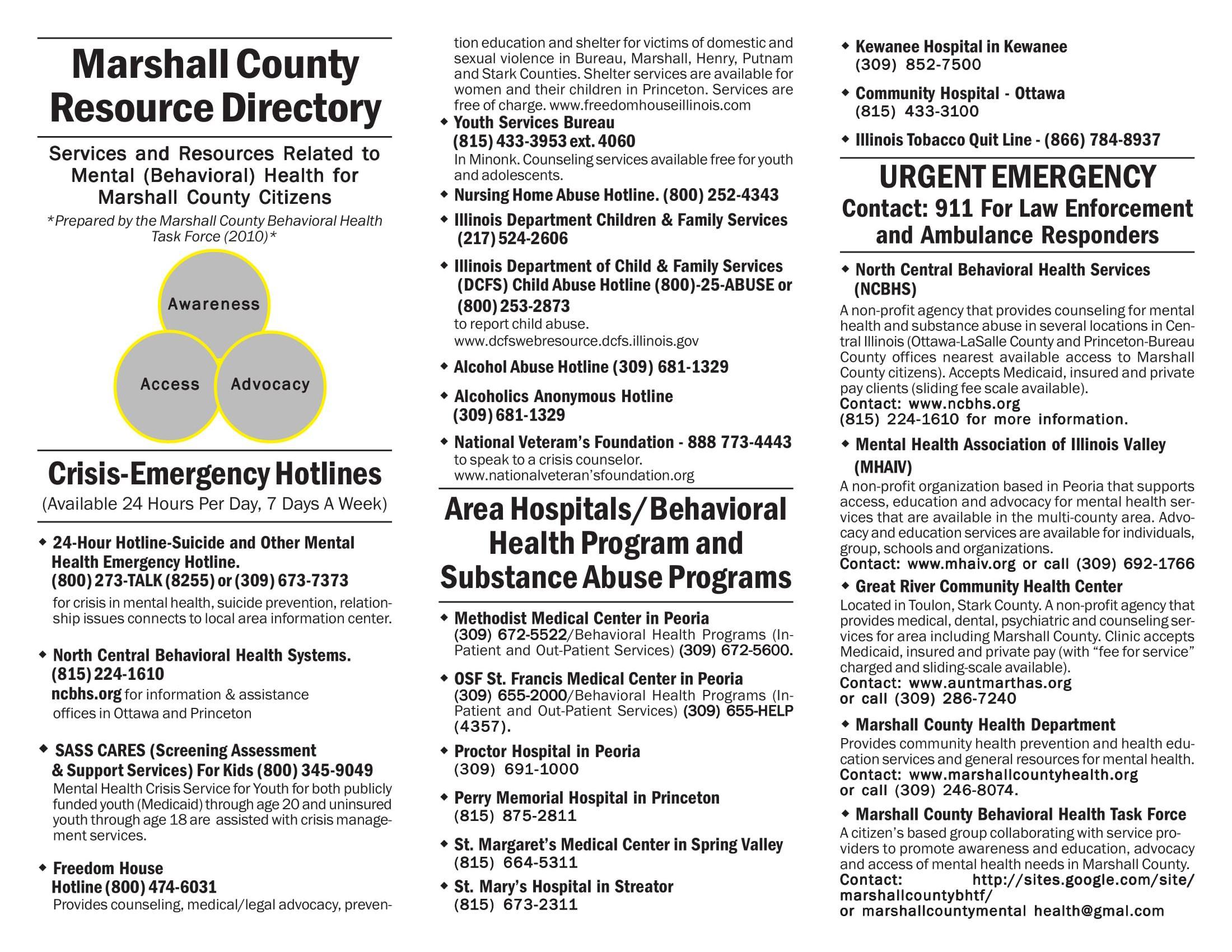 Marshall County Resource Directory