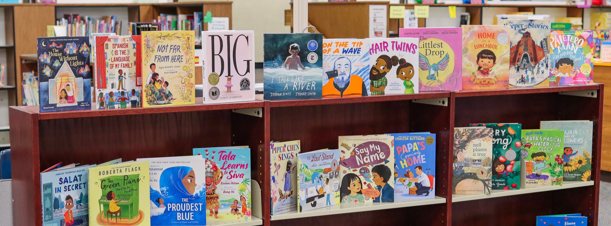 Photo of donated books