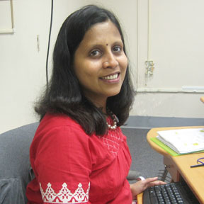 A photo of Dr. Geetha.