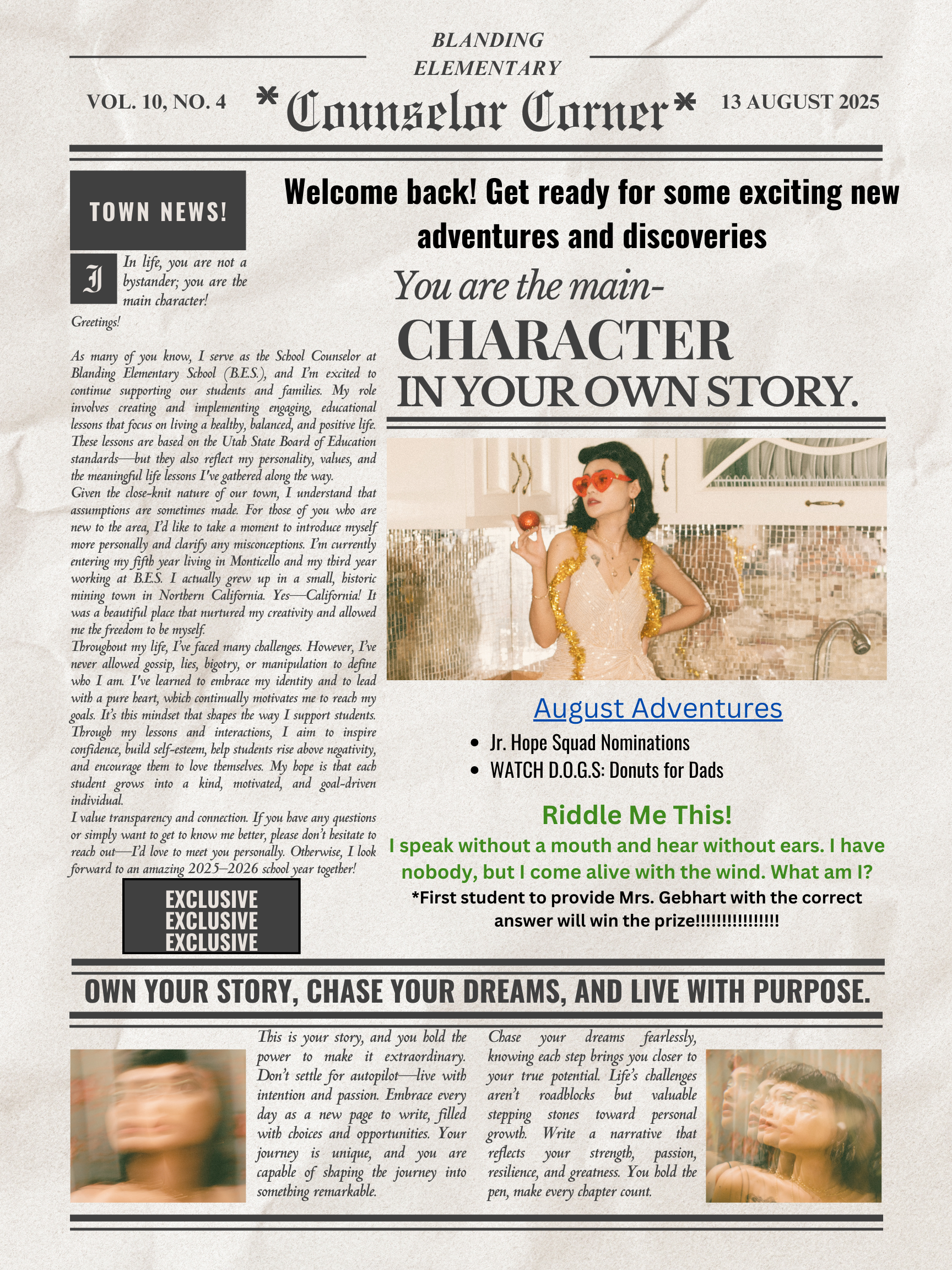 April Counselor Corner Newsletter