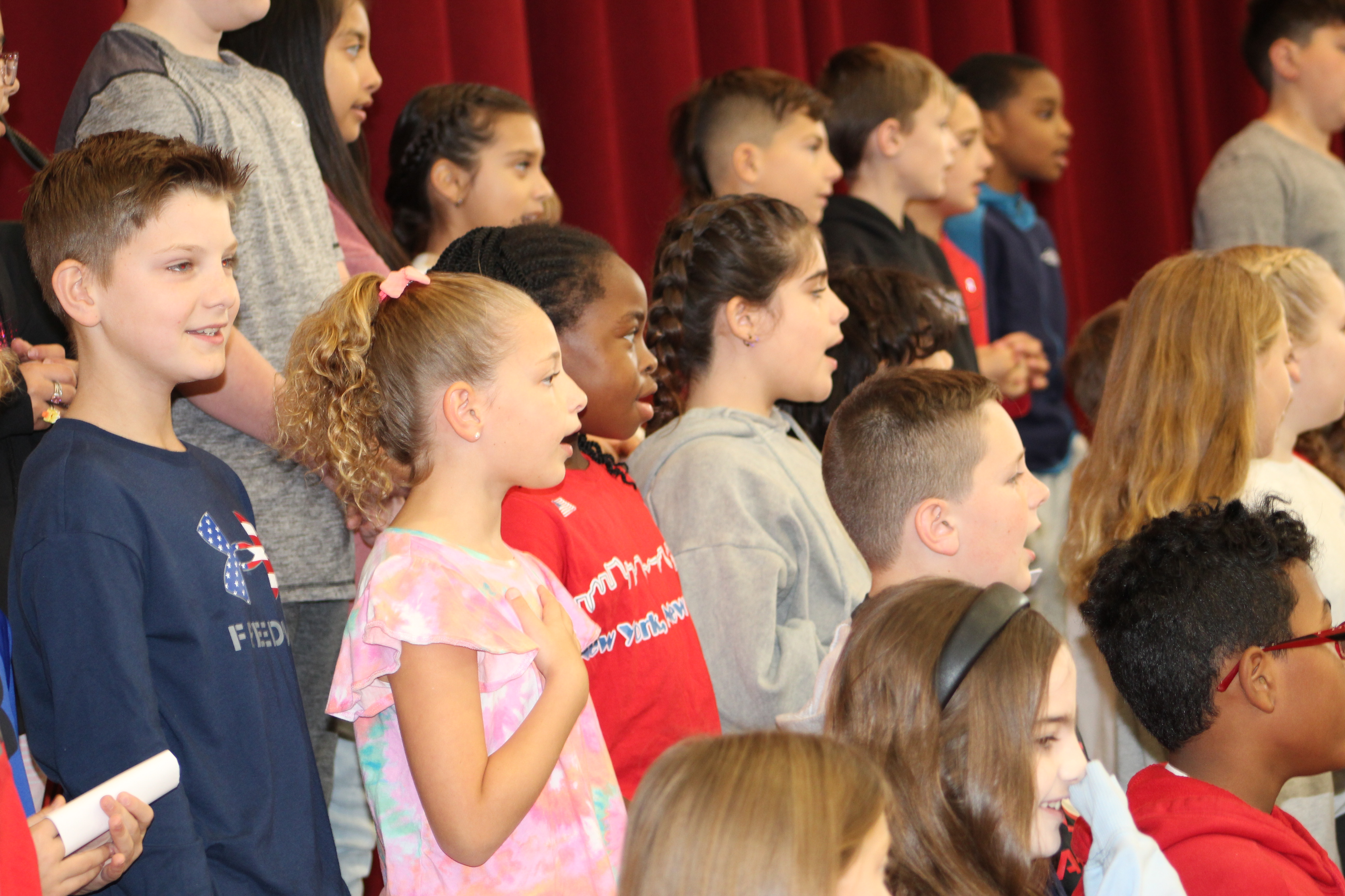 Members of the chorus perform