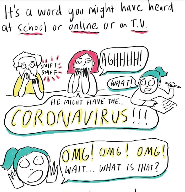 Webcomic for Kids explaining Coronavirus