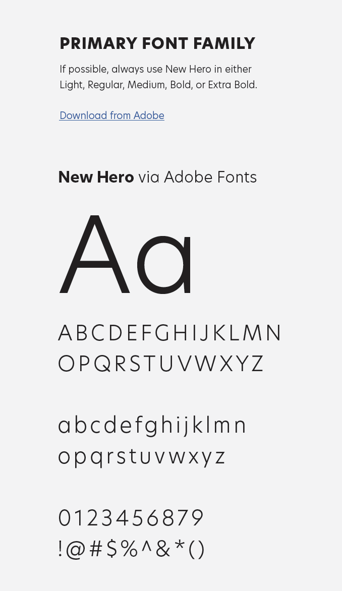 Primary Font Family