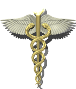 An animated picture of the medical symbol