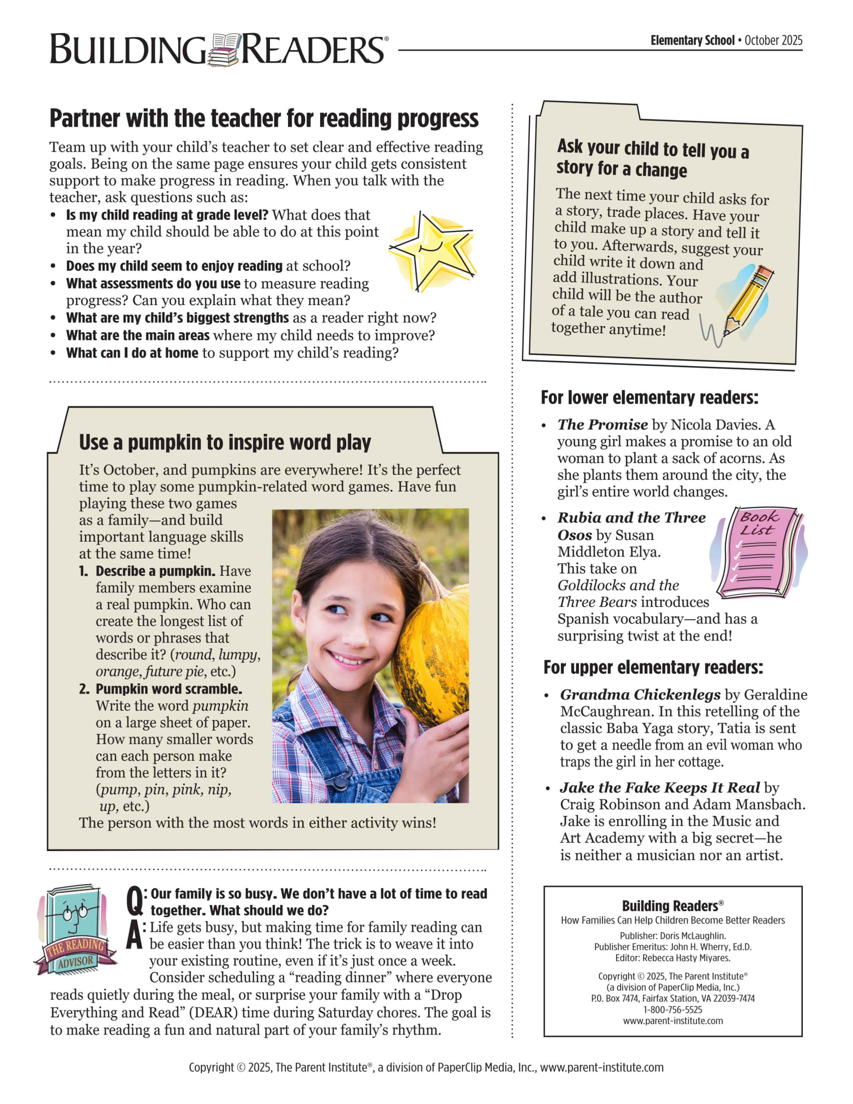 Building Readers Oct. 2026Edition