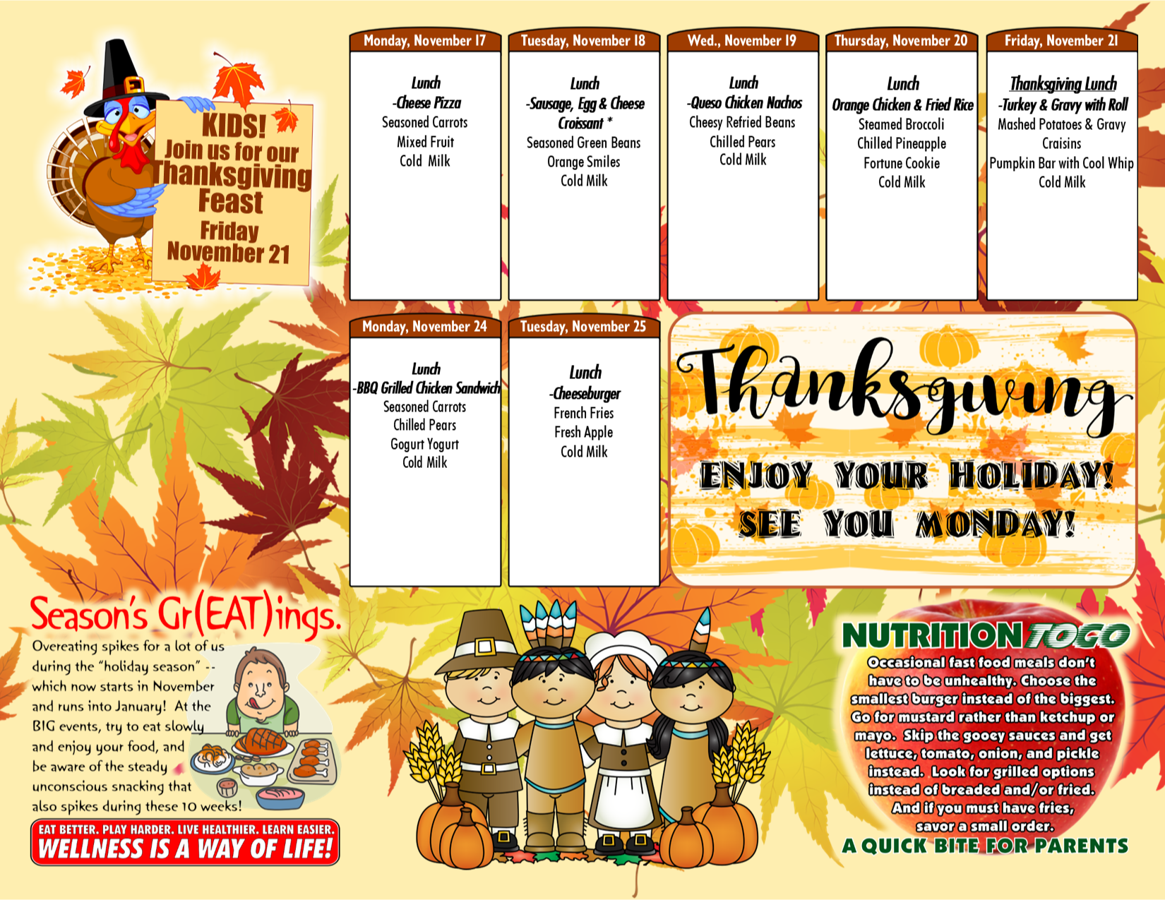 William-Holliday PK Nov. Food Menu