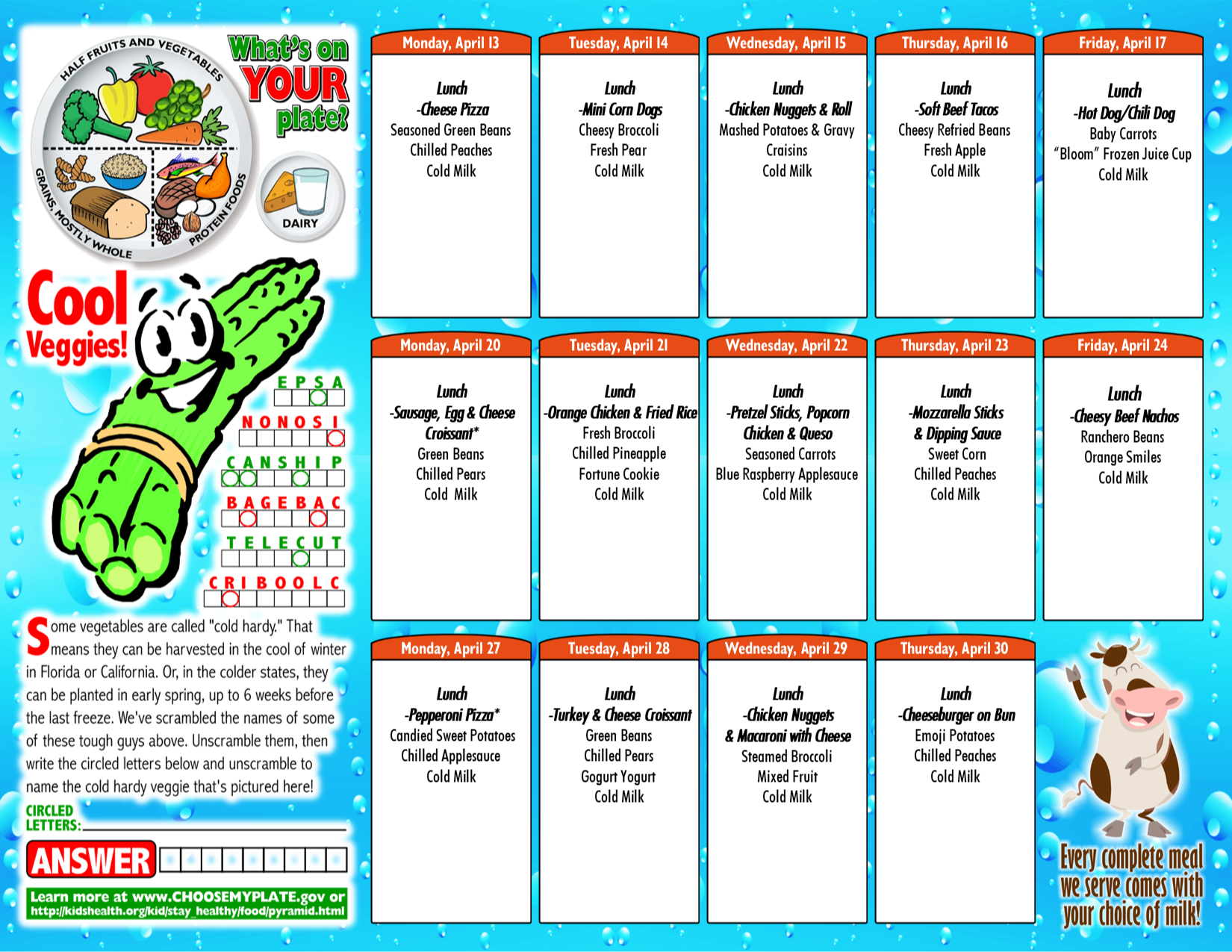 William-Holliday PK April Food Menu