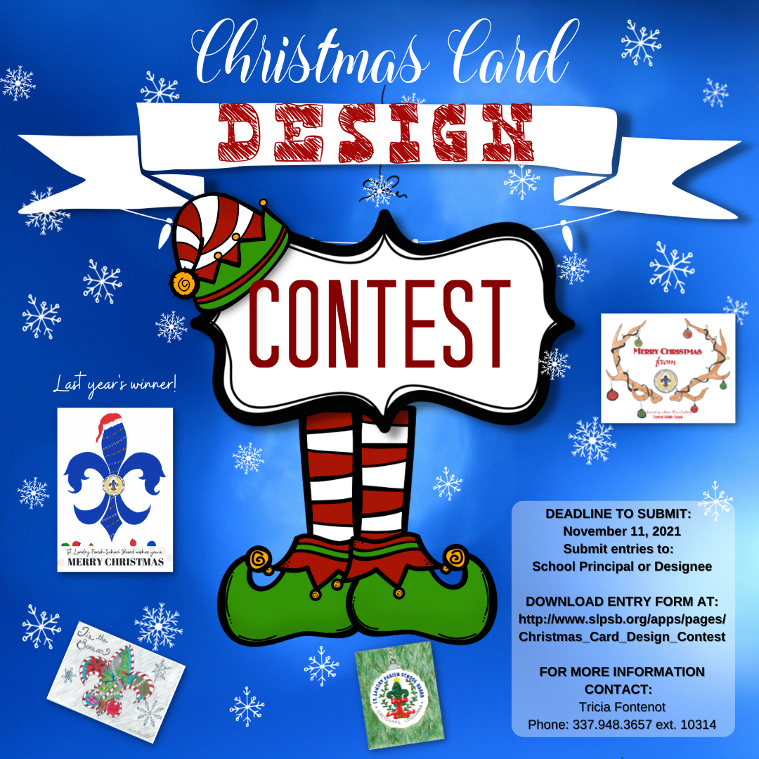 Christmas Card Design contest flyer
