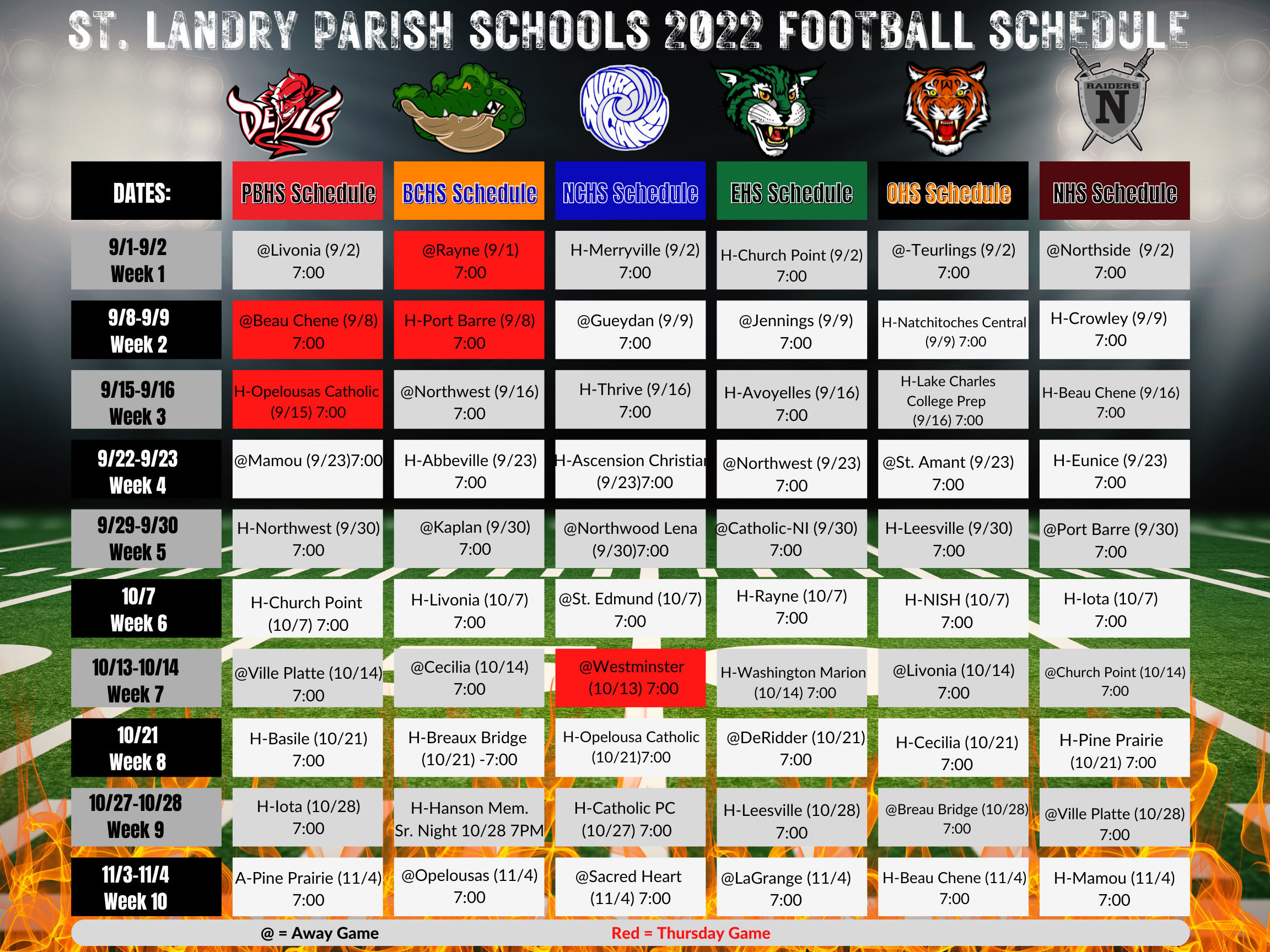 football schedule