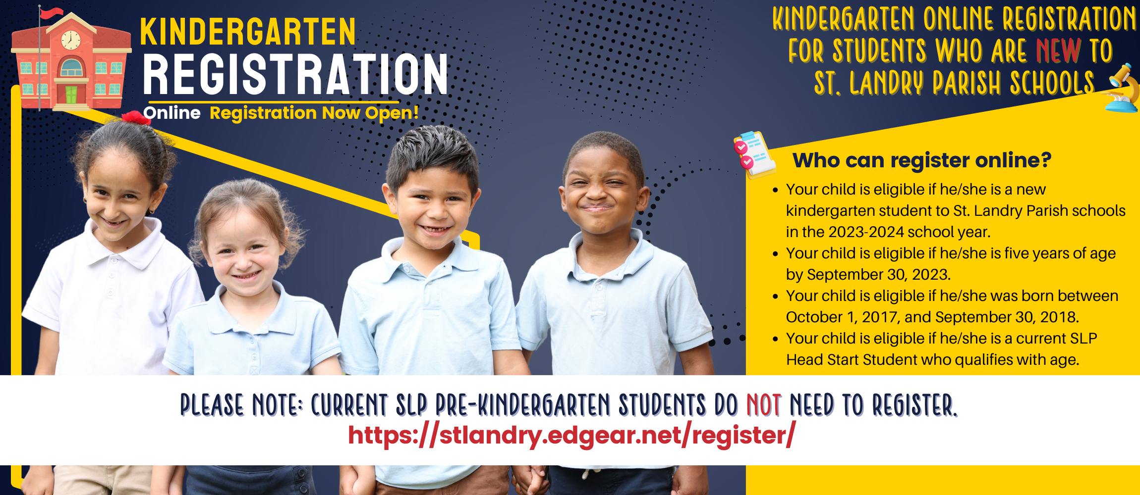 kindergarten registration