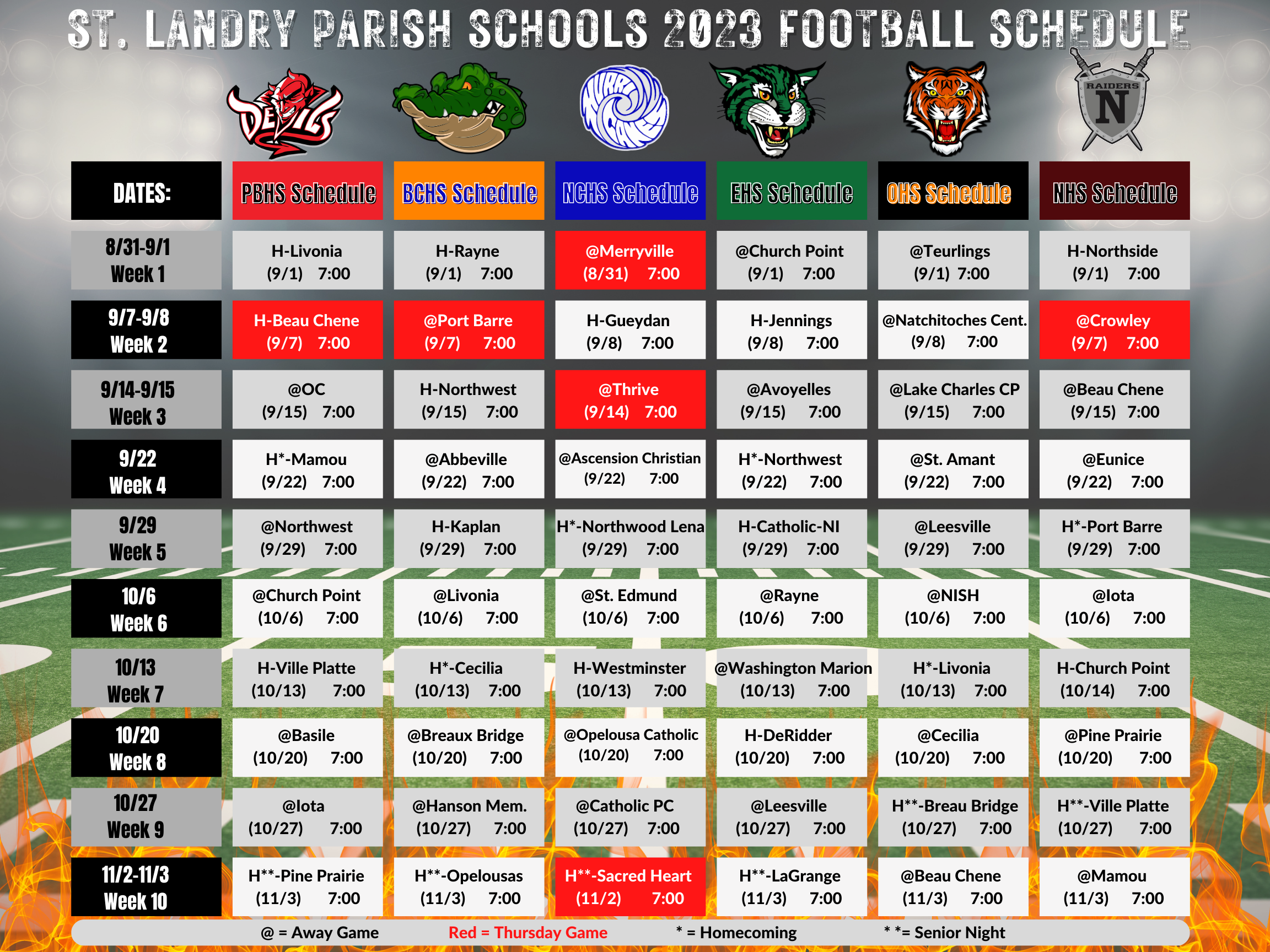 football schedule