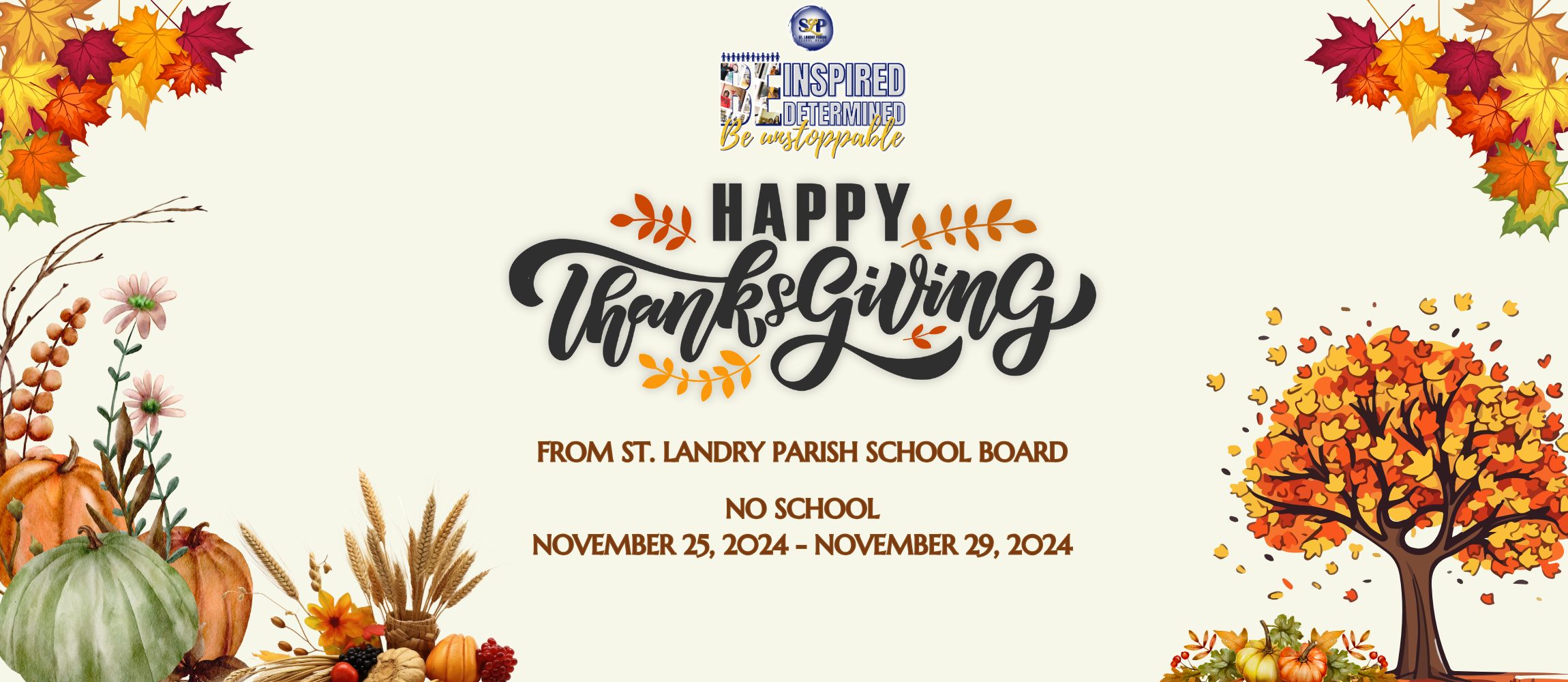 thanksgiving break november 24-29