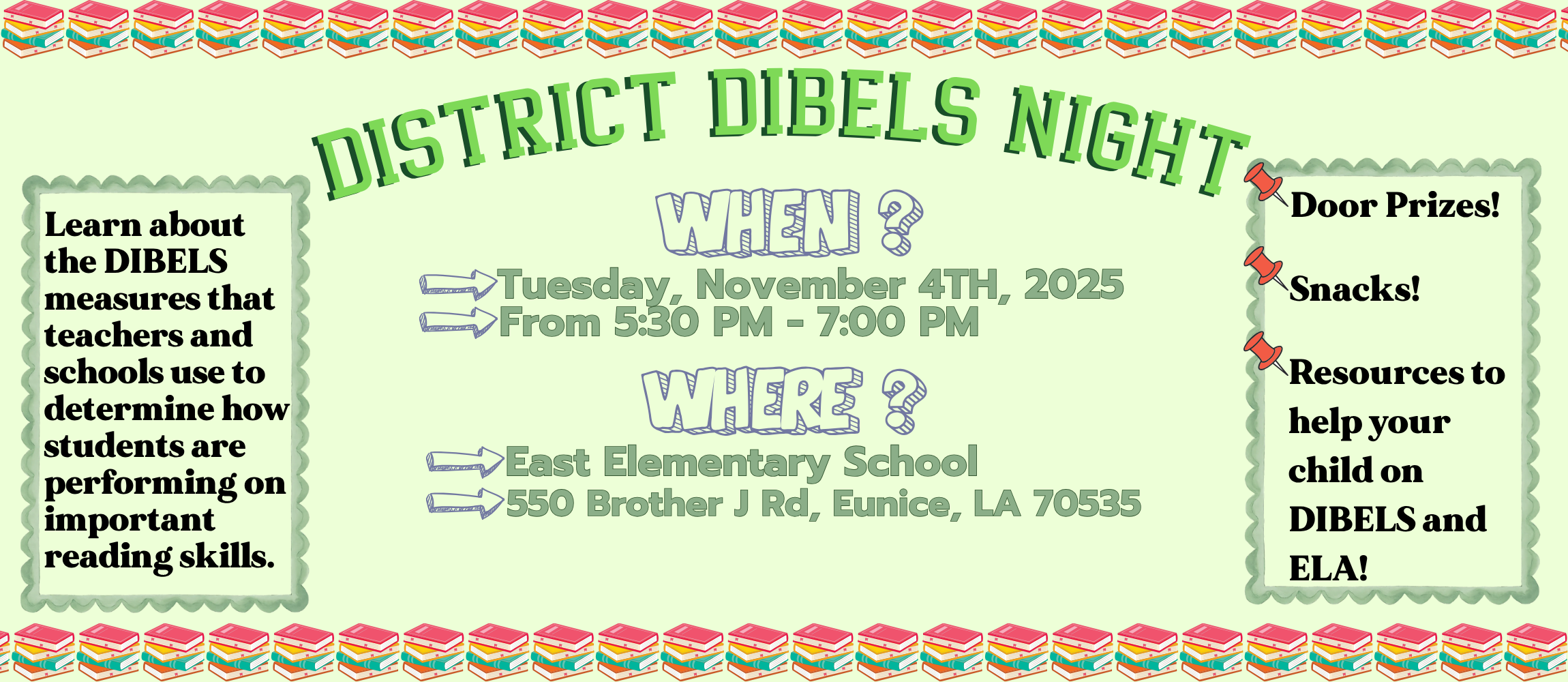district dibels night