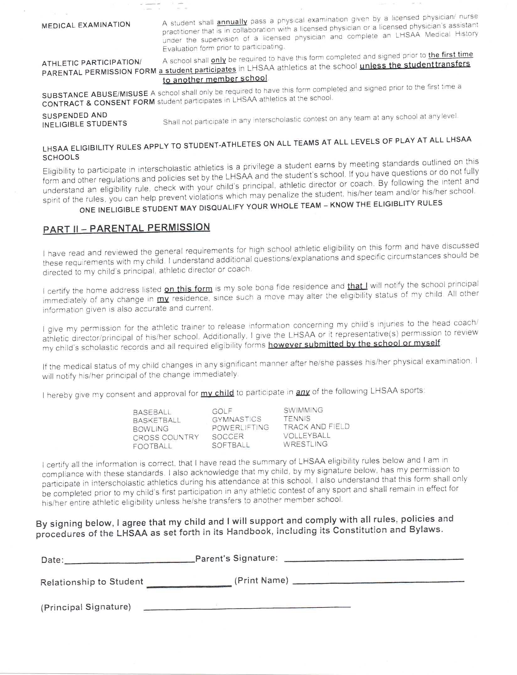Parent Permission Page 2
