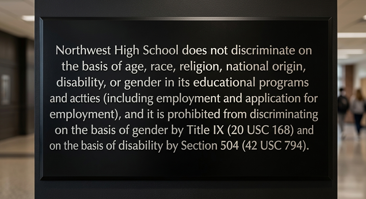 Non Discrimnatory Statement