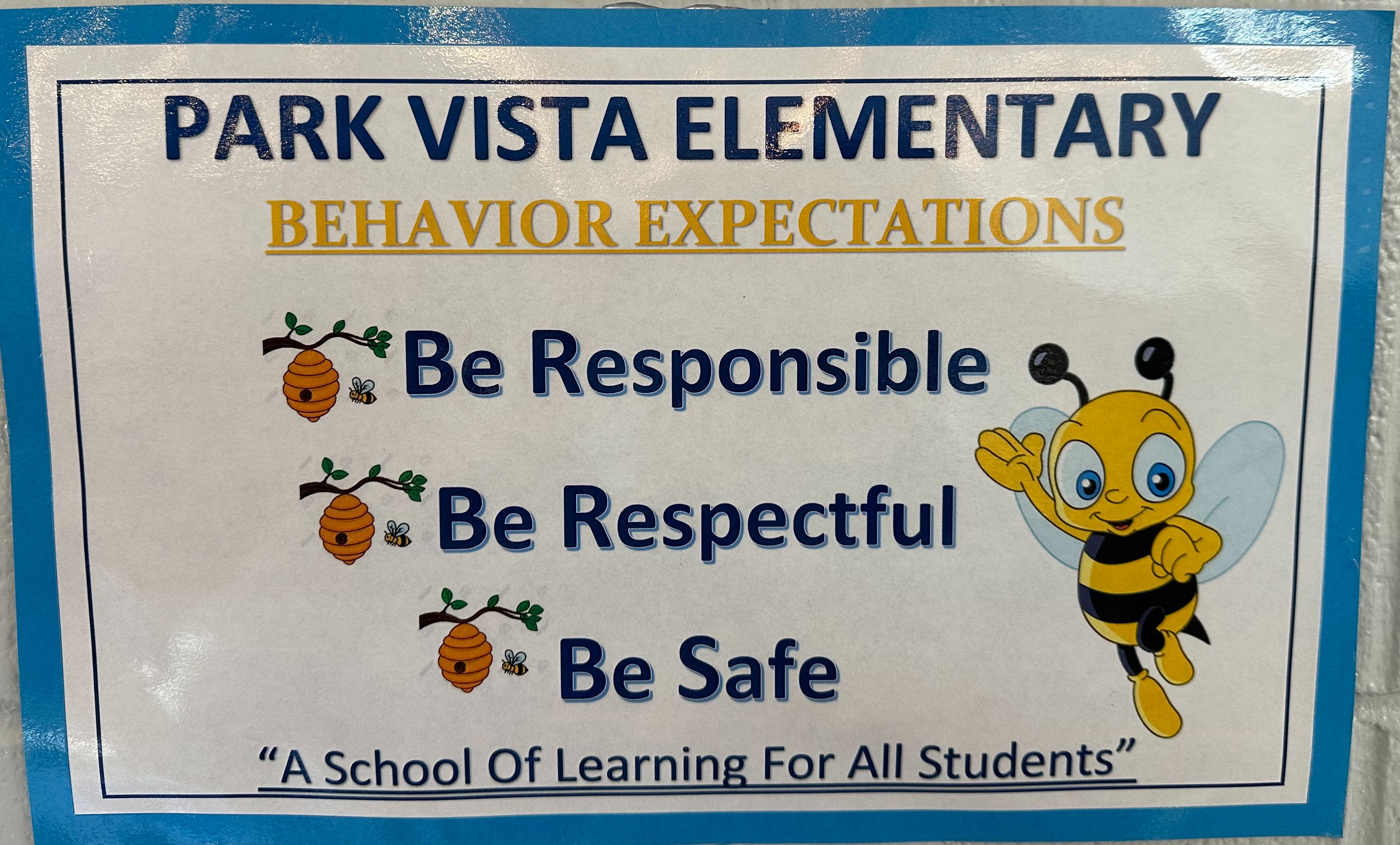 PBIS Behavior Expectations 