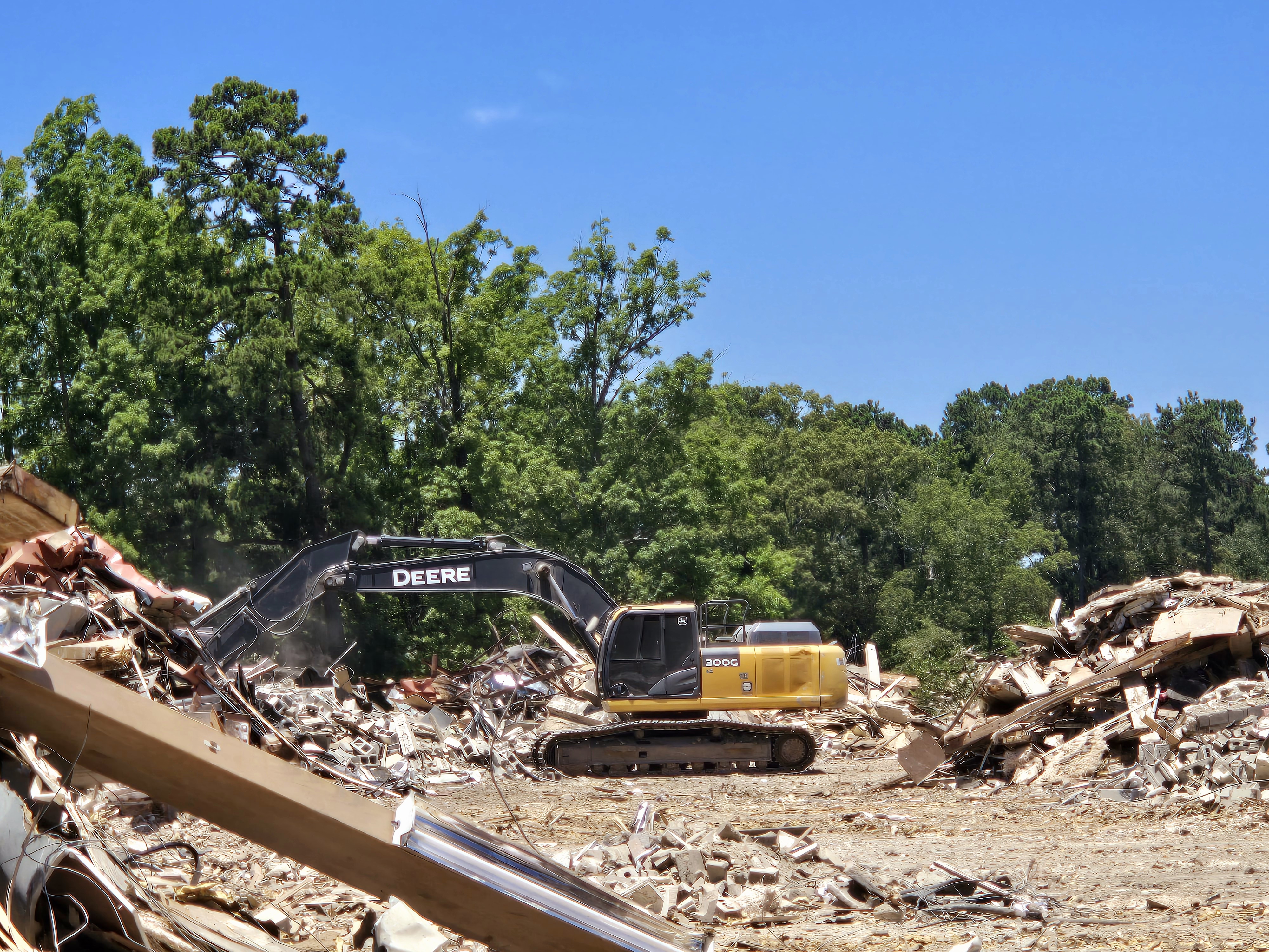 old high school demolition