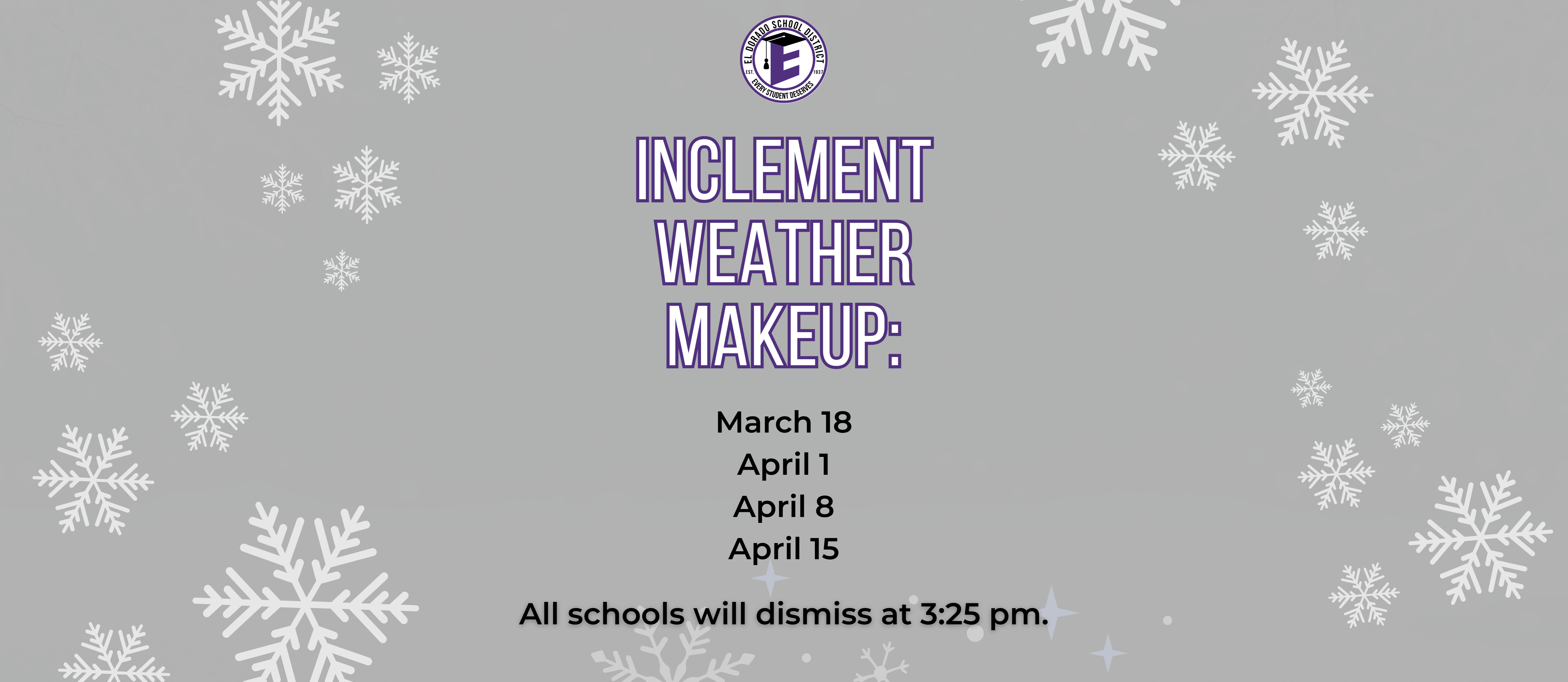 inclement weather update