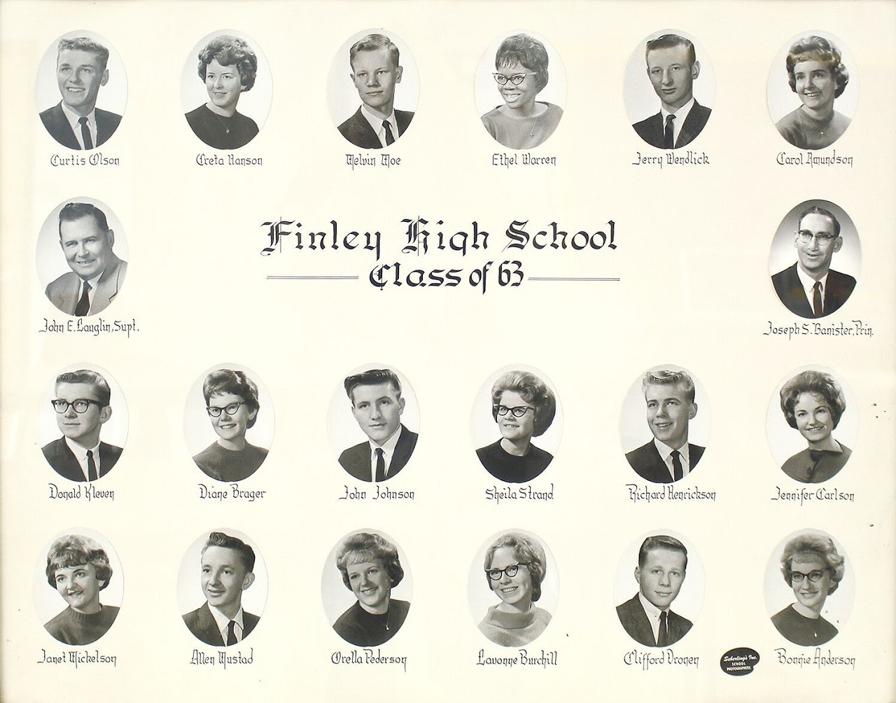 Finley and Sharon High School Graduating Classes