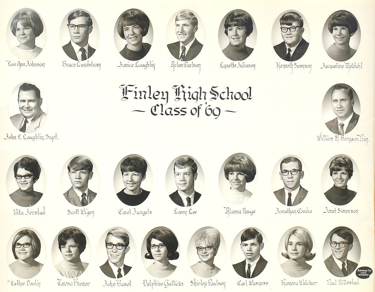 Finley and Sharon High School Graduating Classes