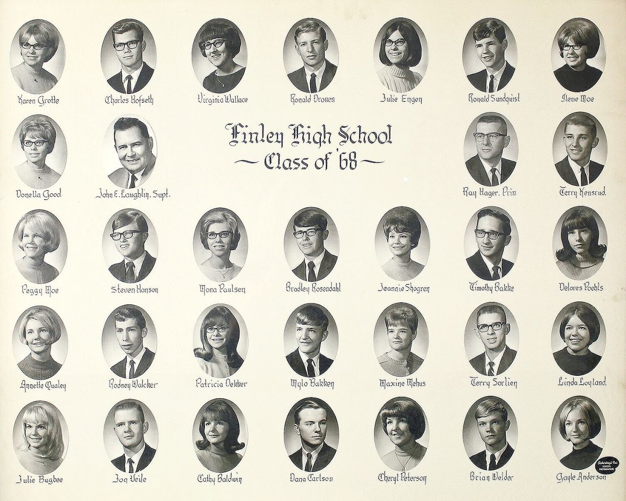 Finley and Sharon High School Graduating Classes