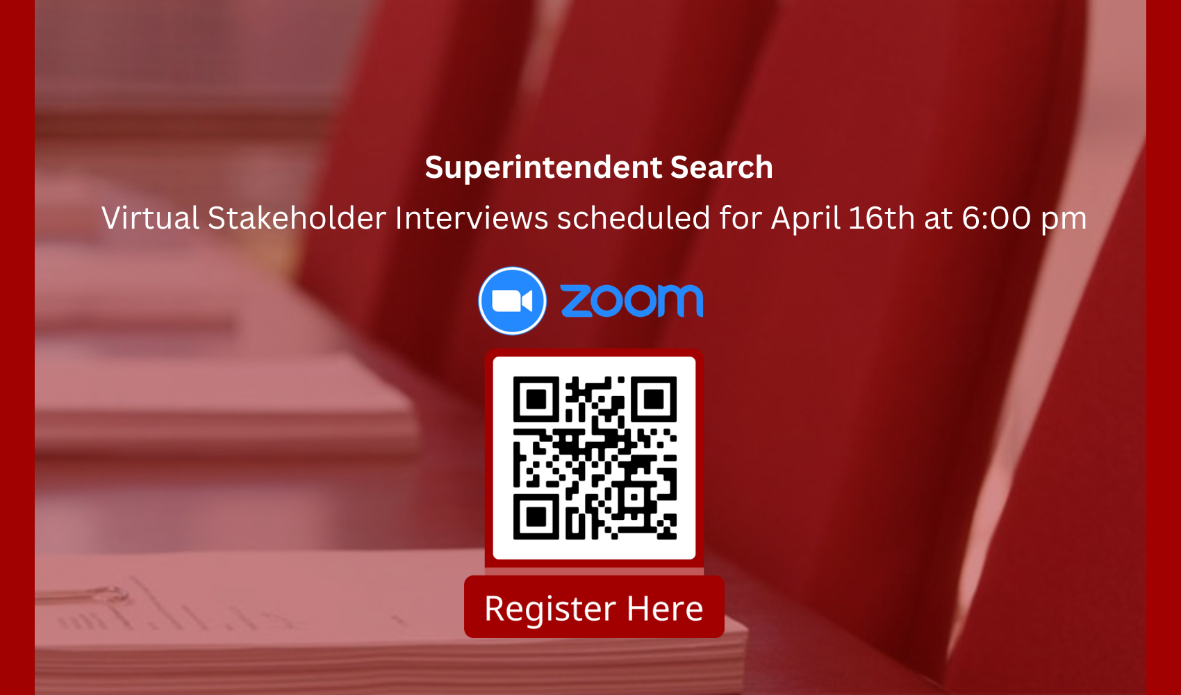 Superintendent Search Virtual Interviews